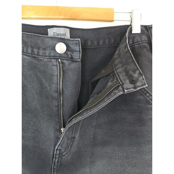 ELWOOD Industry Pant Size 32 Carpenter Utility Denim Jeans Black - Picture 9 of 13